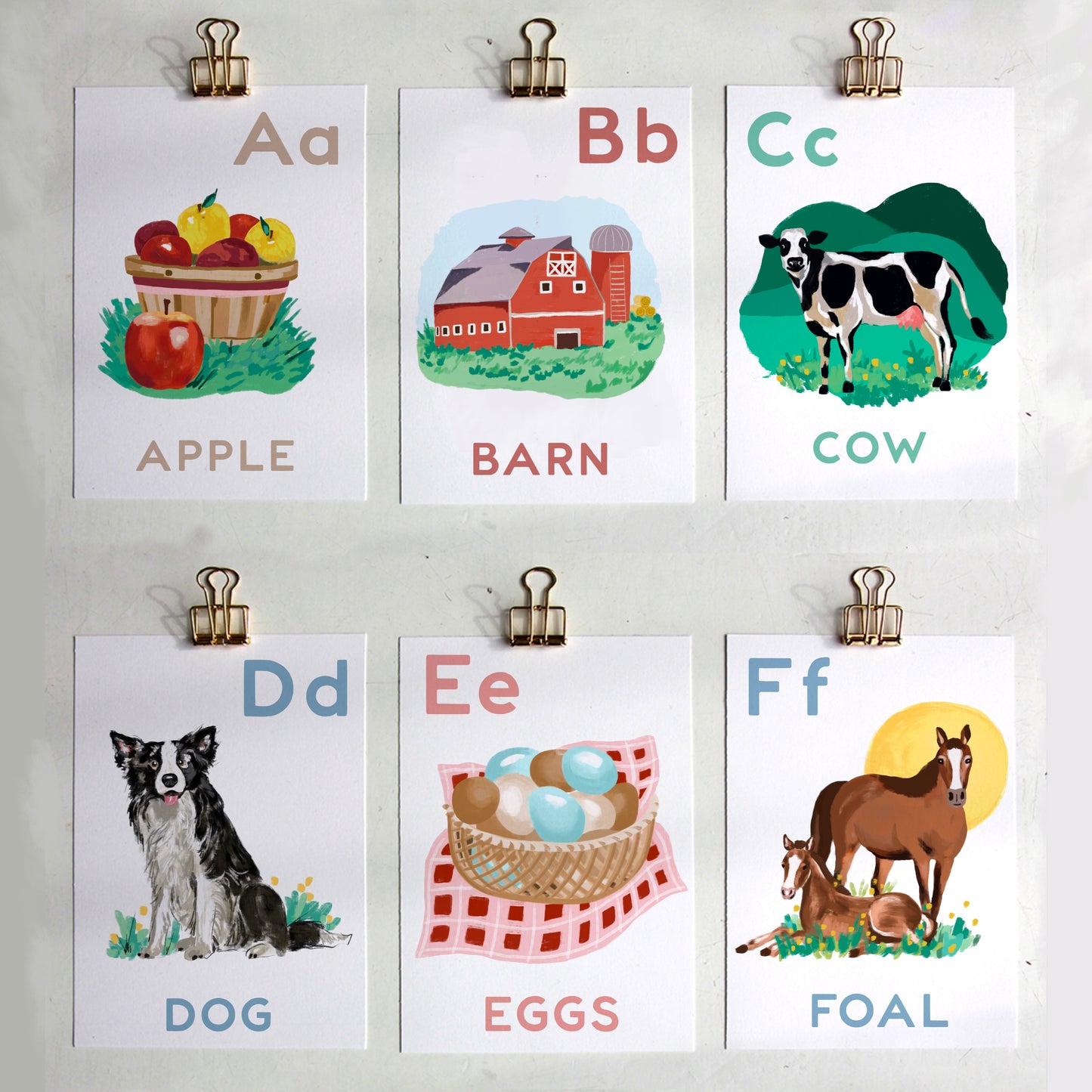 On the Farm Flashcards